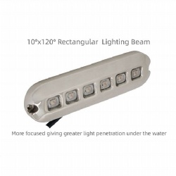 Rectangular Facula 60W Underwater LED Boat Light